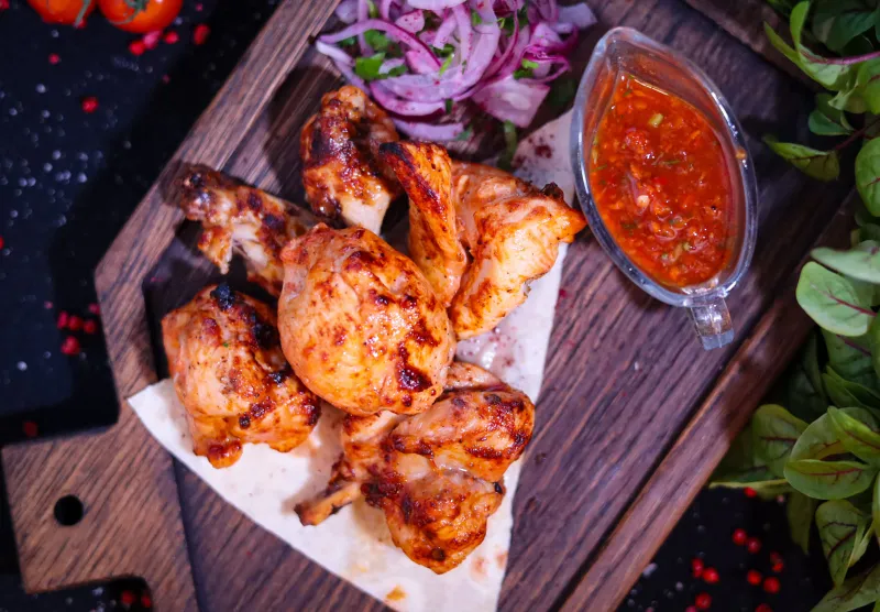 Куриный шашлык на кости